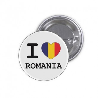 Insigna "I love Romania"