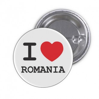 Insigna "I love Romania"