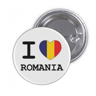 Insigna "I love Romania"