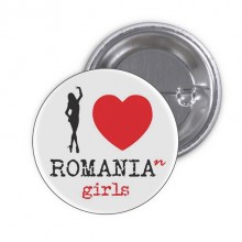 Insigna "Love Romanian Girls"